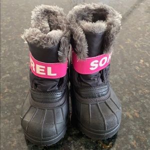 Girls Kids Snow Winter Boots Sorel Size 8